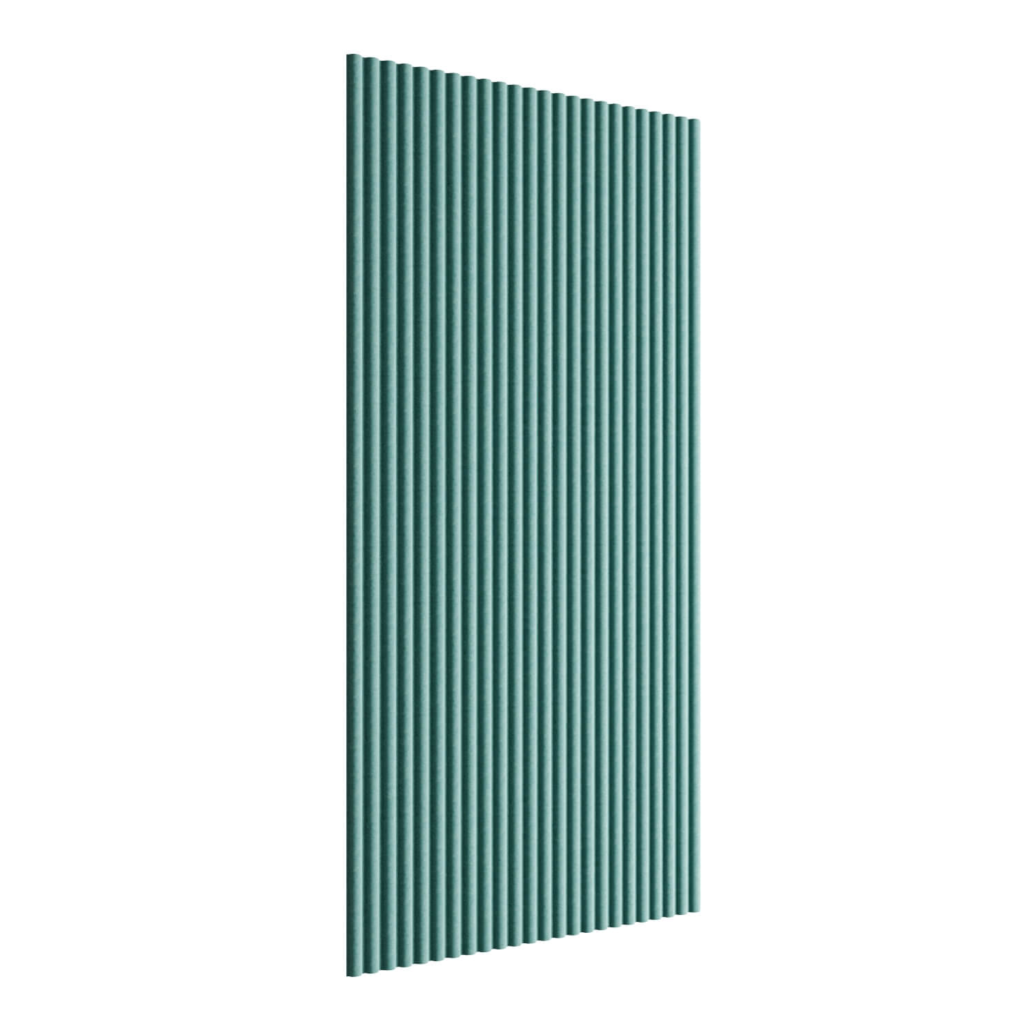 ACO-W02 Акустическая панель 1100х20х2400 мм.  Евро Офис (Бирюзовый (AC-63))