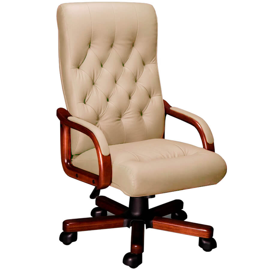 OXFORD A LX-2 УЦ Кресло для руководителя  Мирэй Групп, обивка кожа (Бежевый) OXFORD A LX-2 УЦ Кресло для руководителя  Мирэй Групп, обивка кожа (Бежевый)