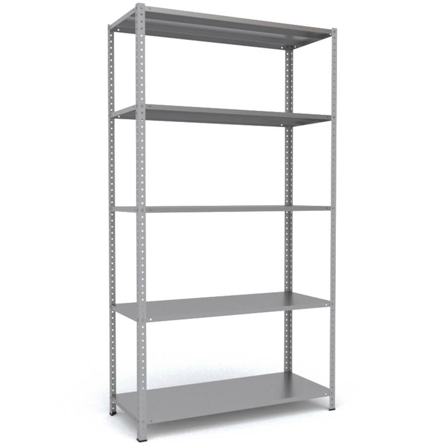 MS-220x120x50 Металлический стеллаж ПРОМЕТ, 5 (Серый полуматовый (RAL 7038))