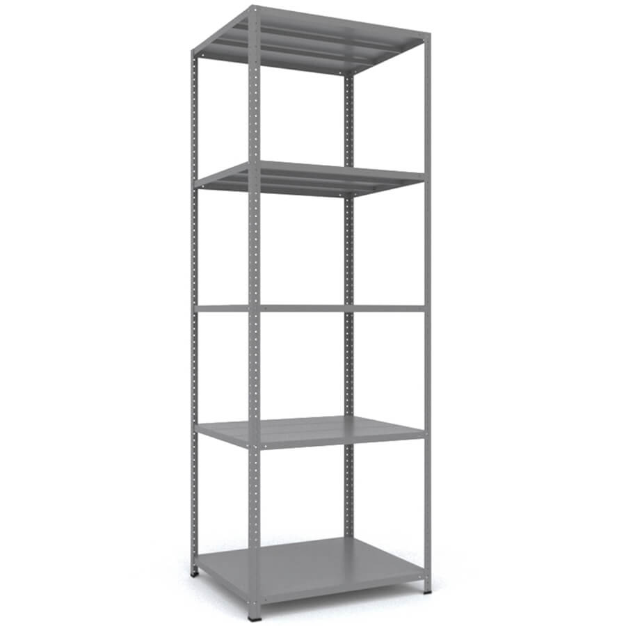 MS_200x70x60 Металлический стеллаж ПРОМЕТ, 5 (Cерый полуматовый (RAL 7038))
