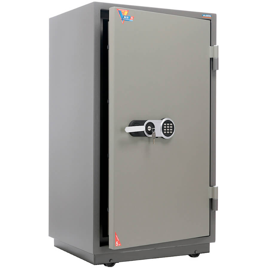 FRS 127 T-EL Огнестойкий сейф ПРОМЕТ, электронный кодовый + ключевой (Молотковая эмаль - коричневая)