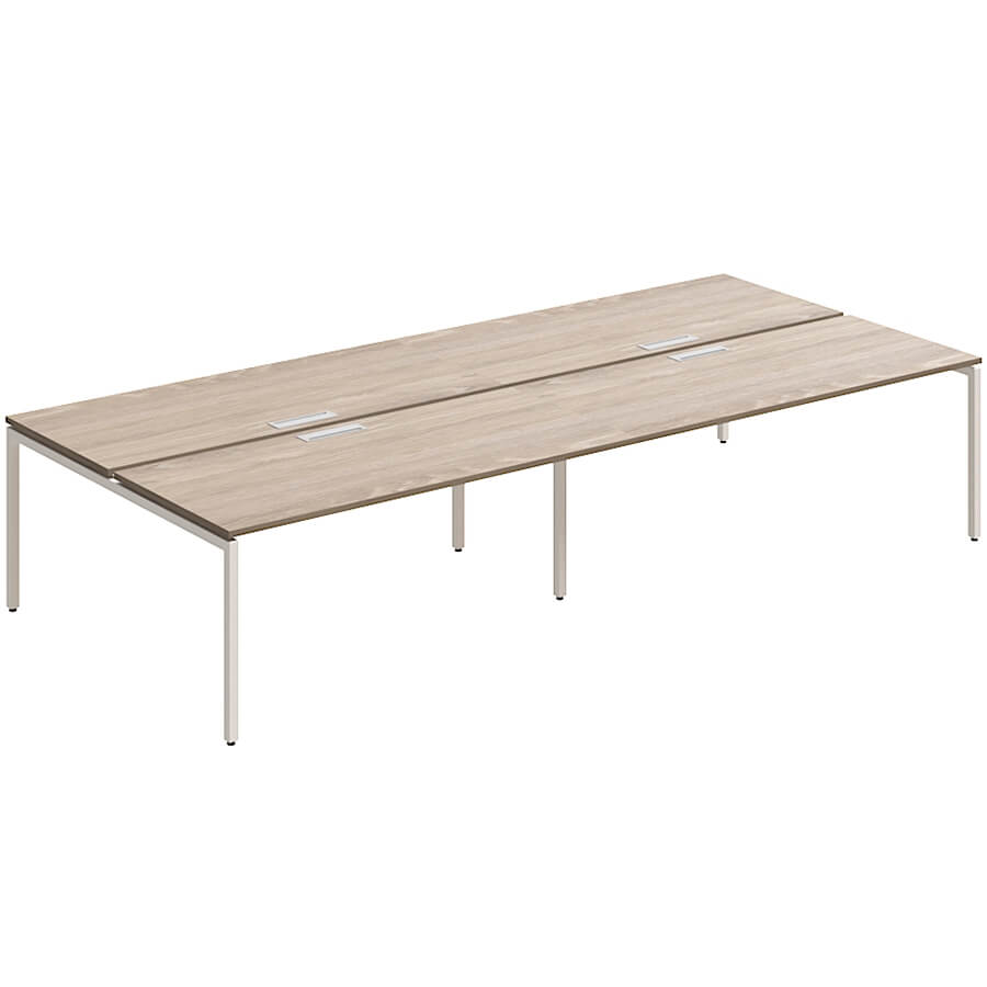 RP-1.1(x4)+F-59 Стол на металлокаркасе Мебель Стиль Rio Project (Дуб верцаска MS)