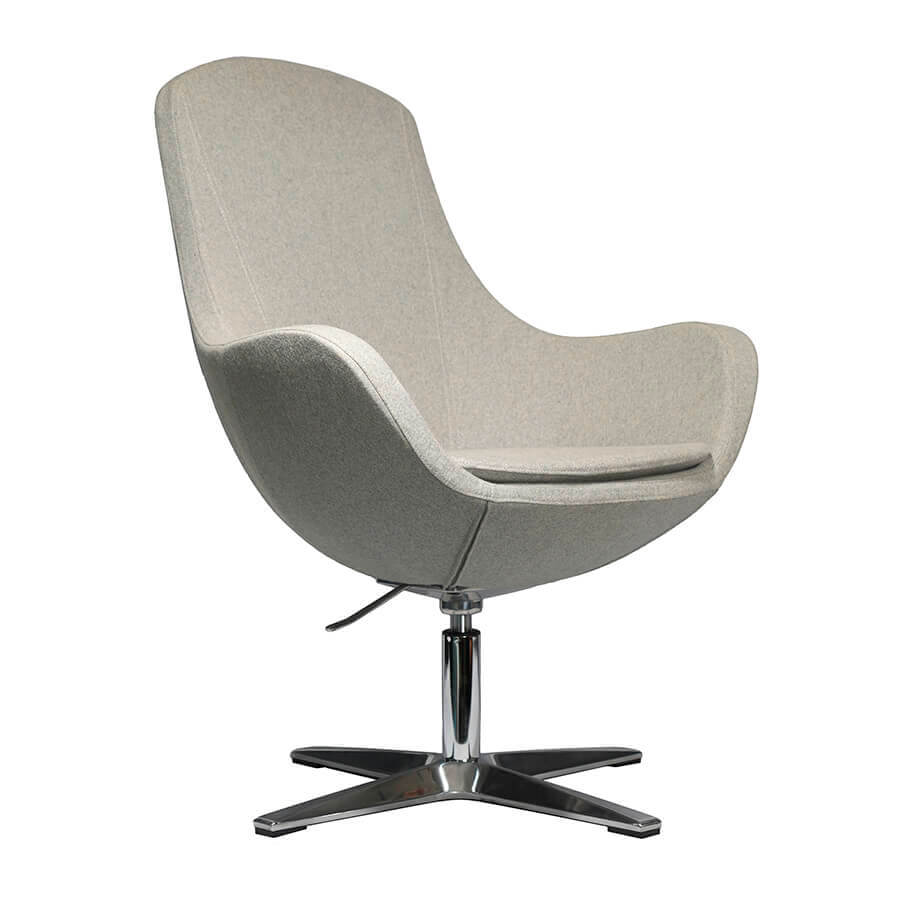 A015А Кресло  Евро Офис, обивка ткань (Серый)