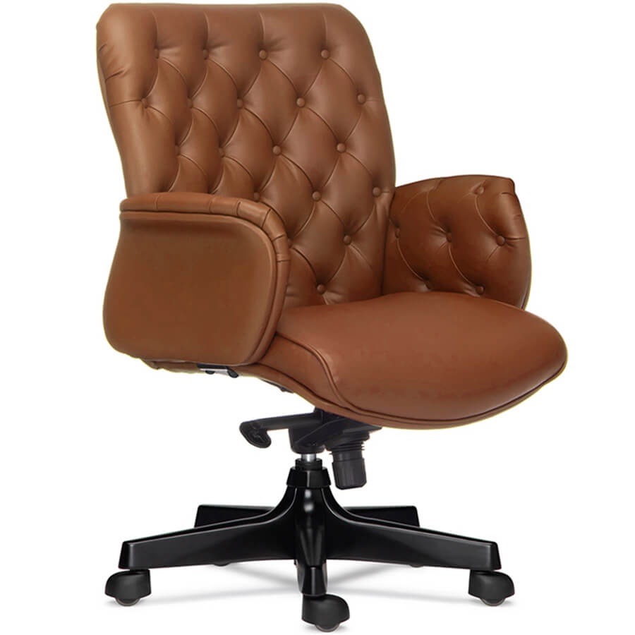Президент D80 Кресло для руководителя  UNITAL, обивка кожа (Коричневый) Президент D80 Кресло для руководителя  UNITAL, обивка кожа (Коричневый)