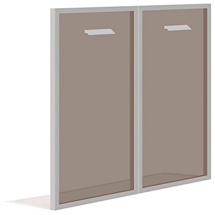 БНД-01.2 Комплект стеклянных дверей Мебель Стиль Бонд (Стекло тонированное бронза)