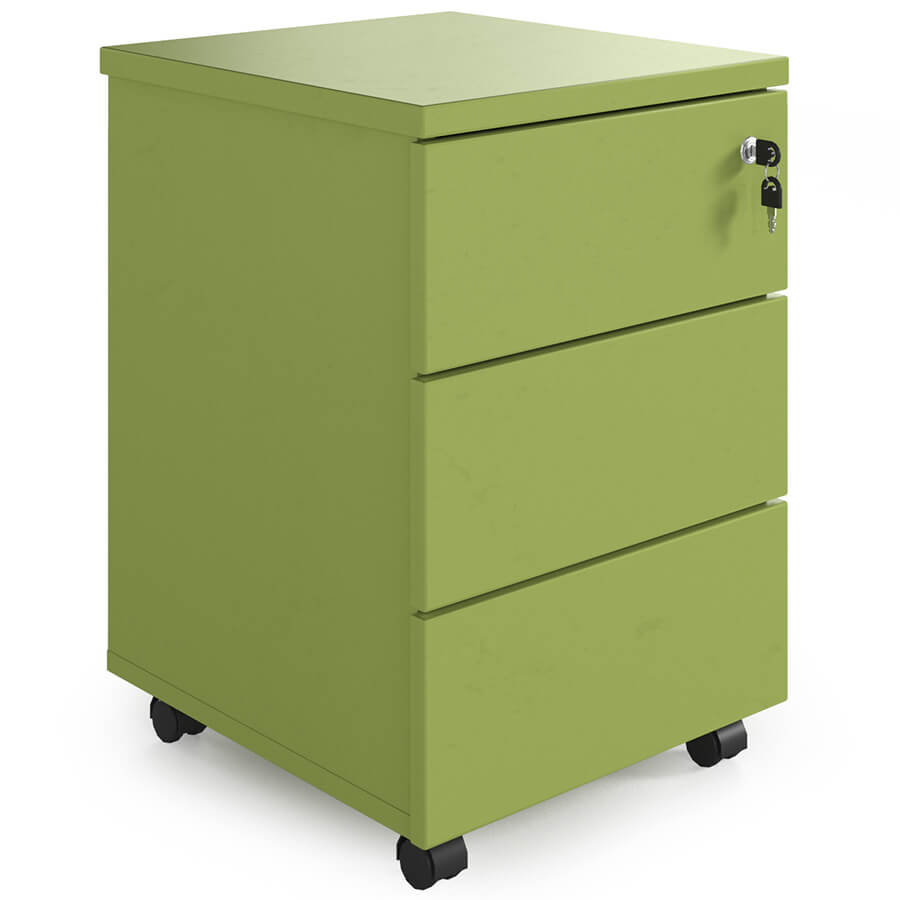 R-31 Тумба мобильная Мебель Стиль Rio (Зелёный лайм MS)