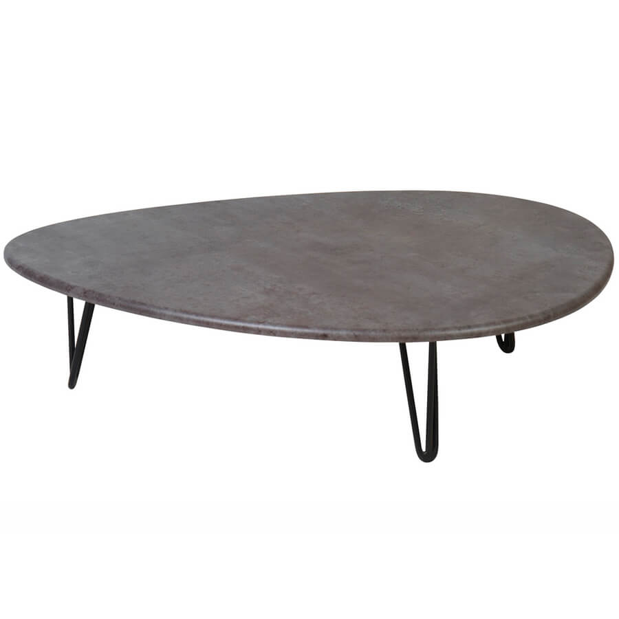 Дадли Журнальный стол Мебелик (Серый бетон)