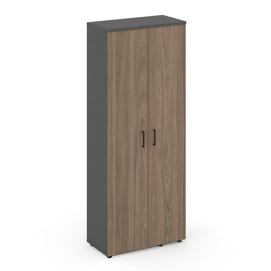 SN.GB.E-003 Гардероб широкий неглубокий RIVA Style Project (Вяз Благородный/Антрацит)