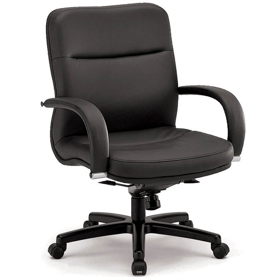 CHN3901Z Кресло для руководителя LUMINAR Fursys, обивка иск. кожа (Чёрное (А316))