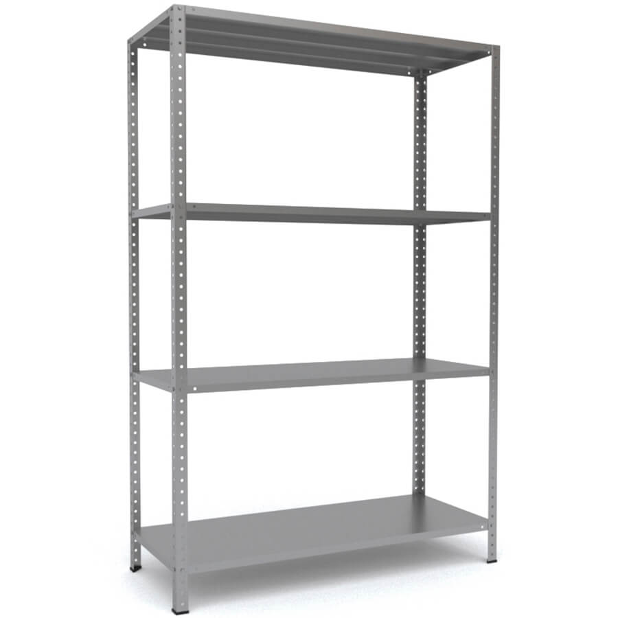 MS-185x120x60 Металлический стеллаж ПРОМЕТ, 4 (Серый полуматовый (RAL 7038))