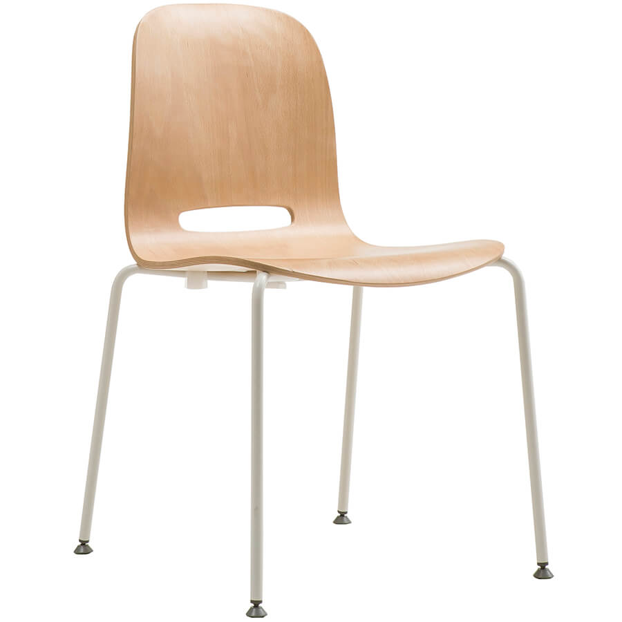 CH0021Z (WW) Стул для посетителя SPOON Fursys, обивка дерево (Дерево (BW))