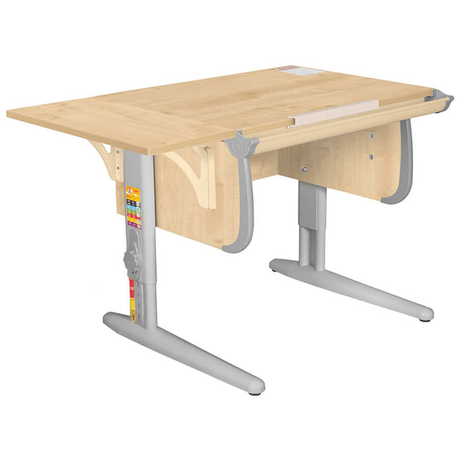 Parta 1/75 + Polka_b 1/550-3 Парта с полкой ДЭМИ (Серый)