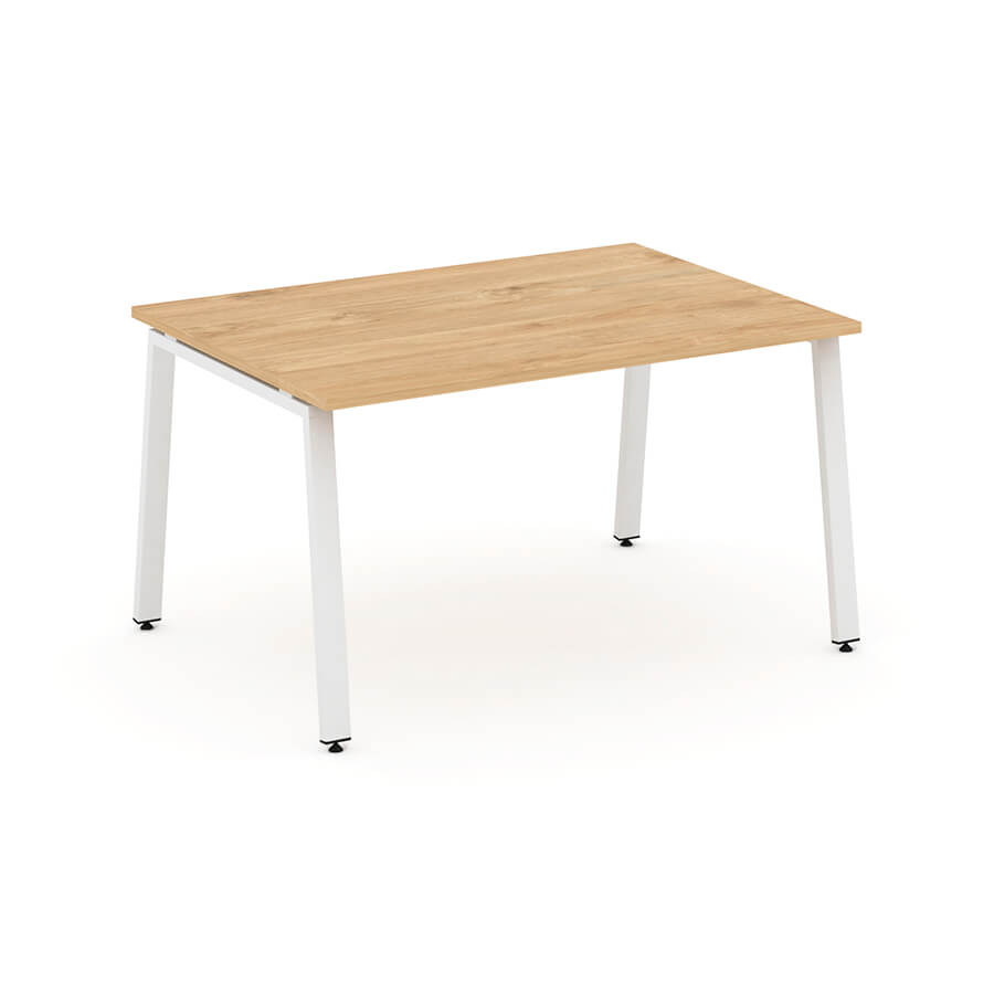 SN-6A.SPRG-002.3 Стол для переговоров RIVA Style Project (Тиквуд Светлый/Металл Белый)