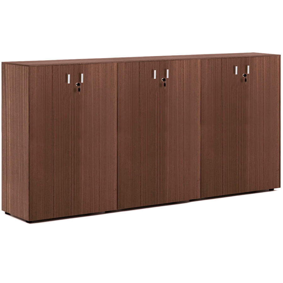 109 735 Шкаф средний H.120, 6 дв Profoffice Enzo (Эвкалипт / хром)