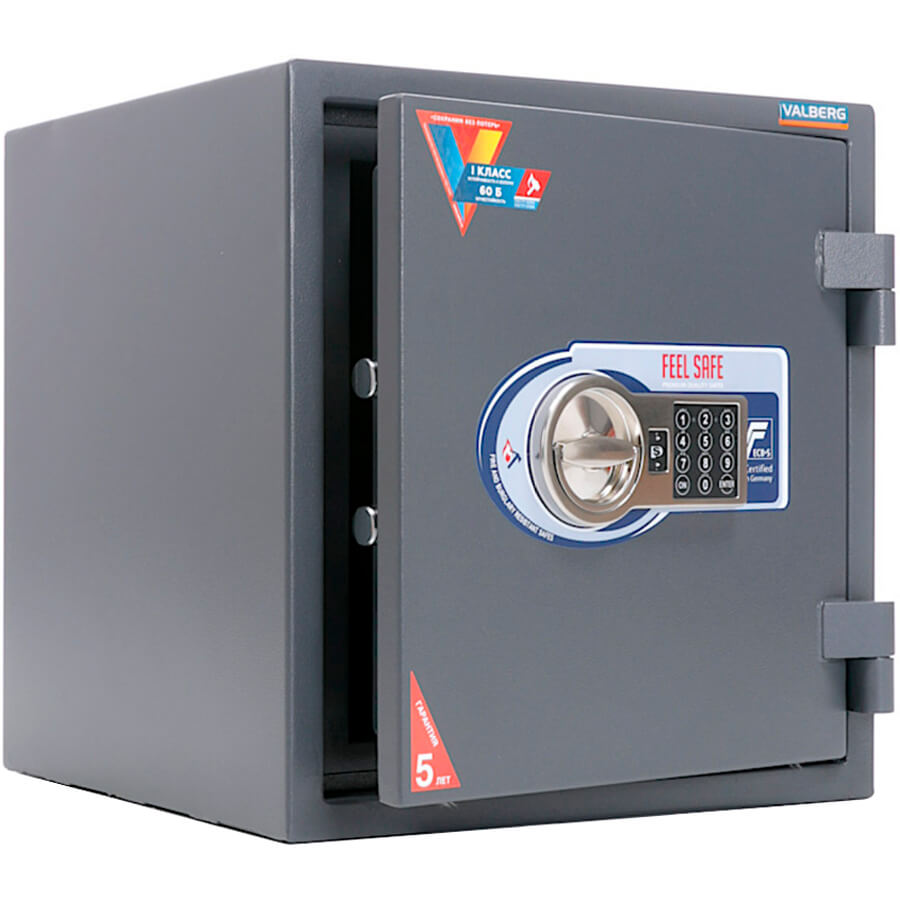 ГАРАНТ 46 EL Огневзломостойкий сейф VALBERG, электронный кодовый (Графит структурированный (RAL 7024))