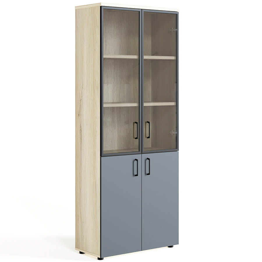 L-46 Шкаф комбинированный Мебель Стиль LINE (Дуб Кронберг / антрацит) L-46 Шкаф комбинированный Мебель Стиль LINE (Дуб Кронберг / антрацит)