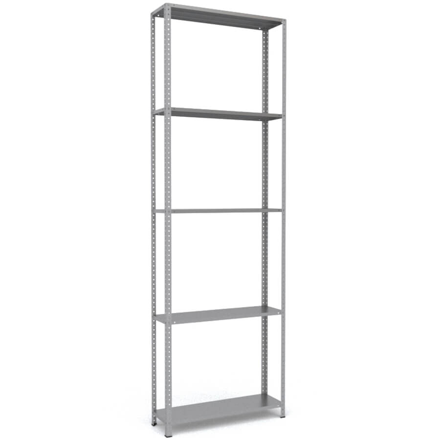 MS-310x100x30 Металлический стеллаж ПРОМЕТ, 5 (Серый полуматовый (RAL 7038))