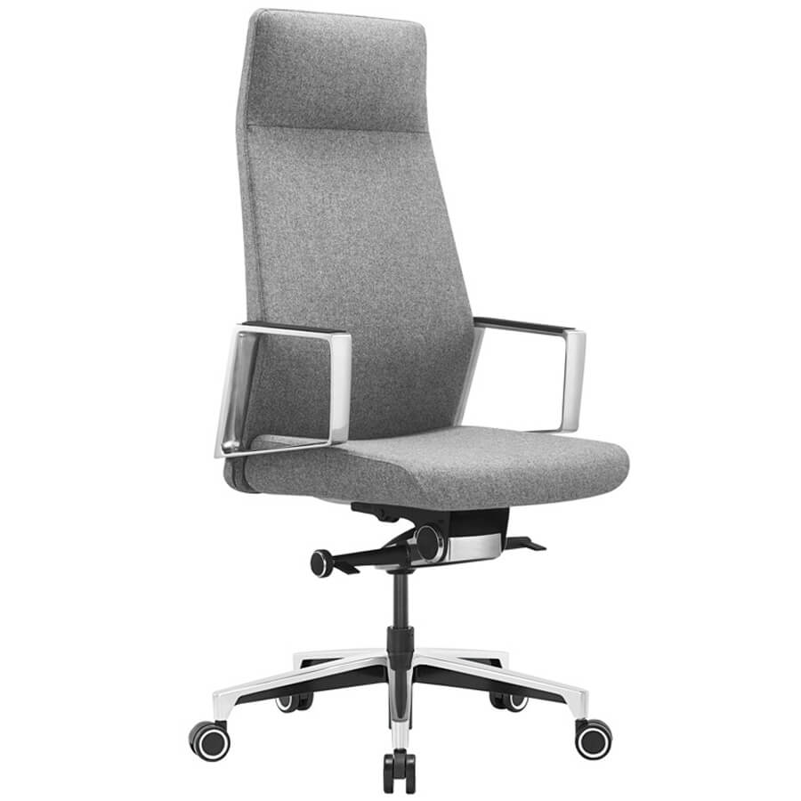 _JONS Кресло для руководителя  Бюрократ, обивка ткань (Серый) _JONS Кресло для руководителя  Бюрократ, обивка ткань (Серый)