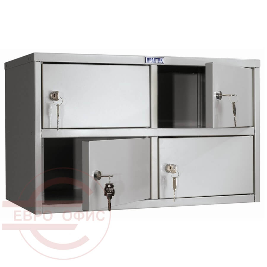 AMB-30/4 Индивидуальный шкаф кассира ПРОМЕТ, ключевой (Серый полуматовый (RAL 7038))
