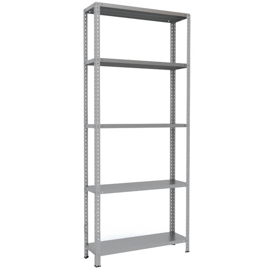 250x100x30 Металлический стеллаж MS HARD, 5 (Cерый полуматовый (RAL 7038))