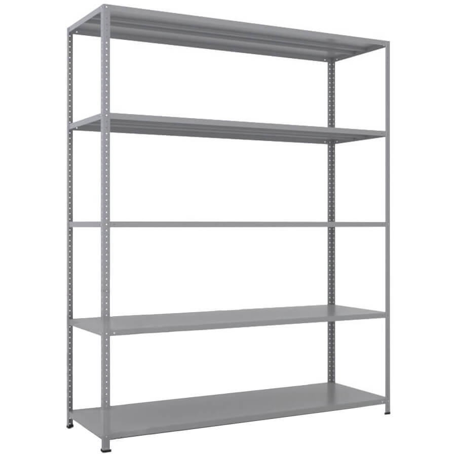 MS-185x150x50 NEW Металлический стеллаж ПРОМЕТ, 5 (Серый полуматовый (RAL 7038))