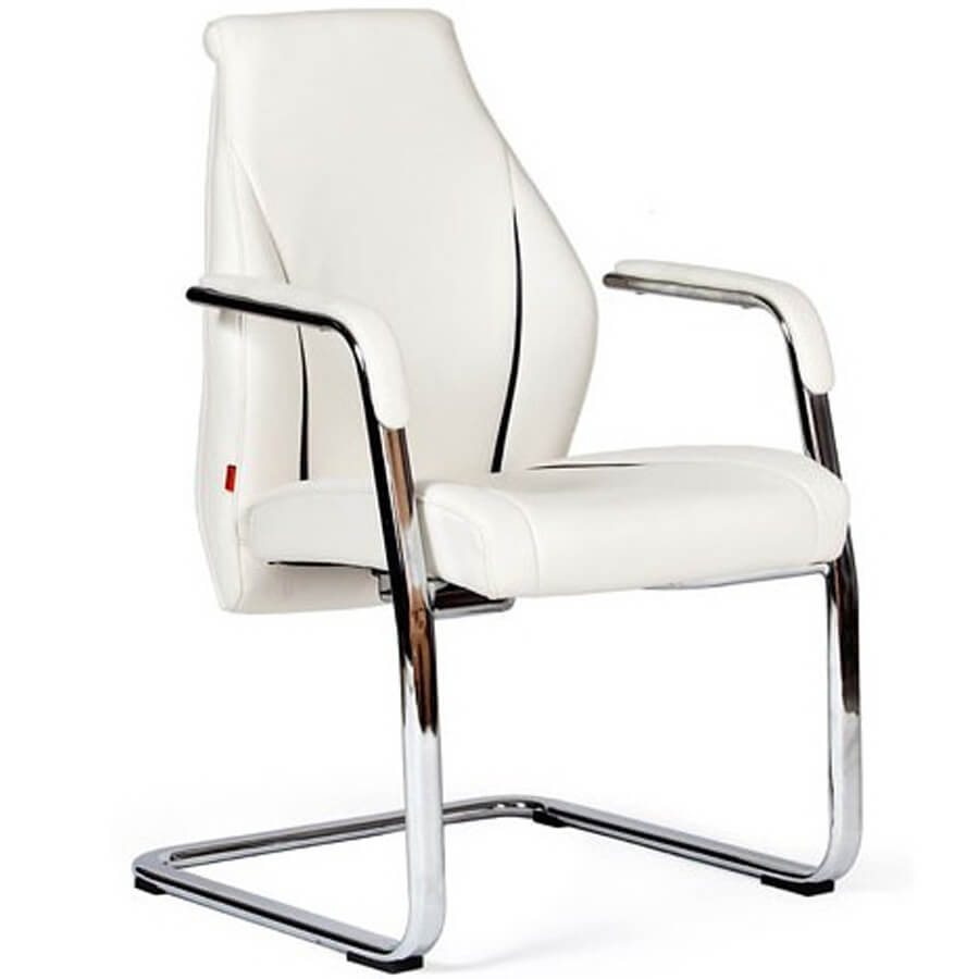 Джаз (JAZZZ) В (V) УЦ Кресло для посетителя  Chairman, обивка экокожа (Белый)