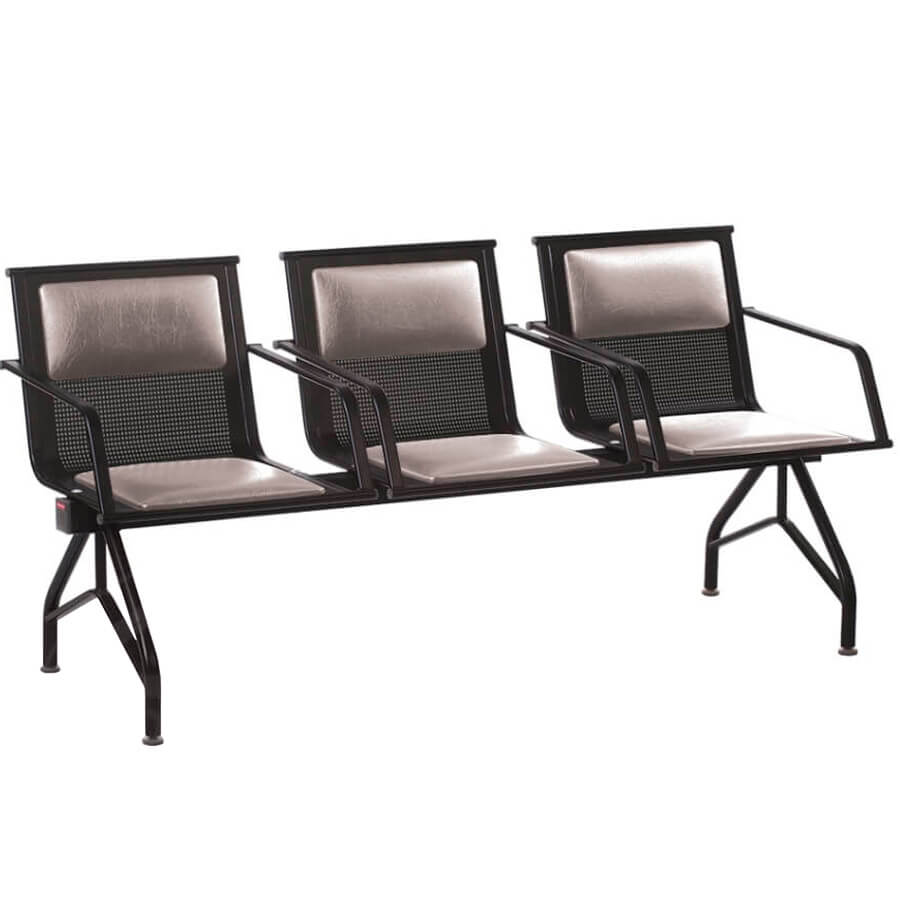 ФЕРРУМ+ СМ 86/5-03 Многоместная секция  COMFORUM, обивка экокожа (Серый)