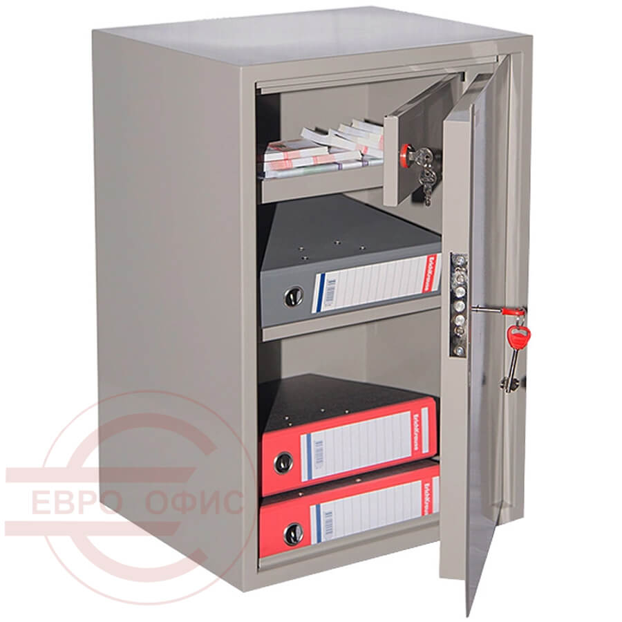 КБС 011тн Бухгалтерский шкаф ПАКС, ключевой (Светло-серый)
