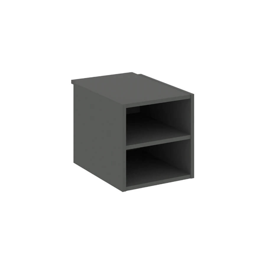 SN.TP-012 Подвесная тумба с двумя открытыми нишами RIVA Style Project (Вяз Благородный/Антрацит)