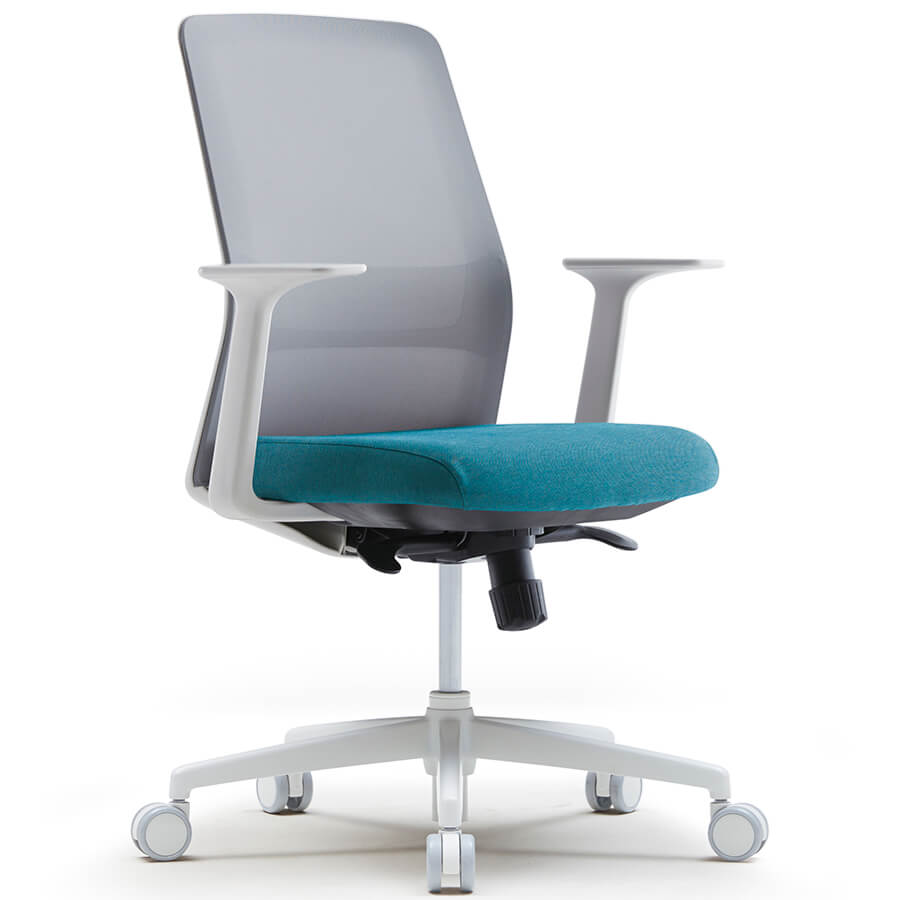 CHA6200CWZ Кресло для персонала AROUND Fursys, обивка сетка / ткань (Голубой (2H4LW))