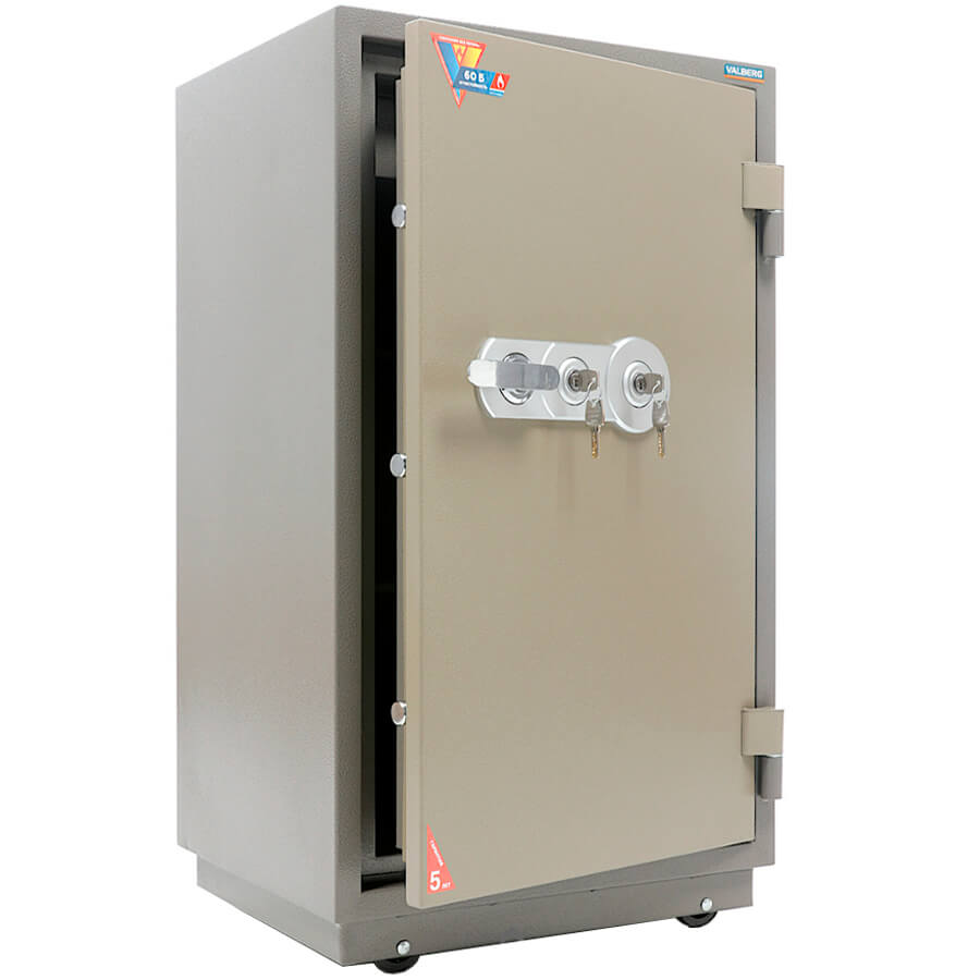 FRS 99 T-KL Огнестойкий сейф ПРОМЕТ, два ключевых (Молотковая эмаль - коричневая)