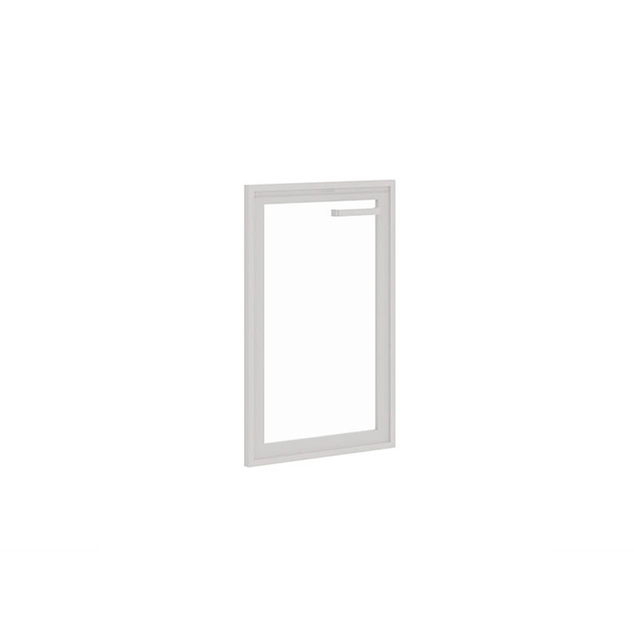 Gr-03.1L Дверь стеклянная в рамке МДФ Мебель Стиль Grand (Стекло прозрачное)