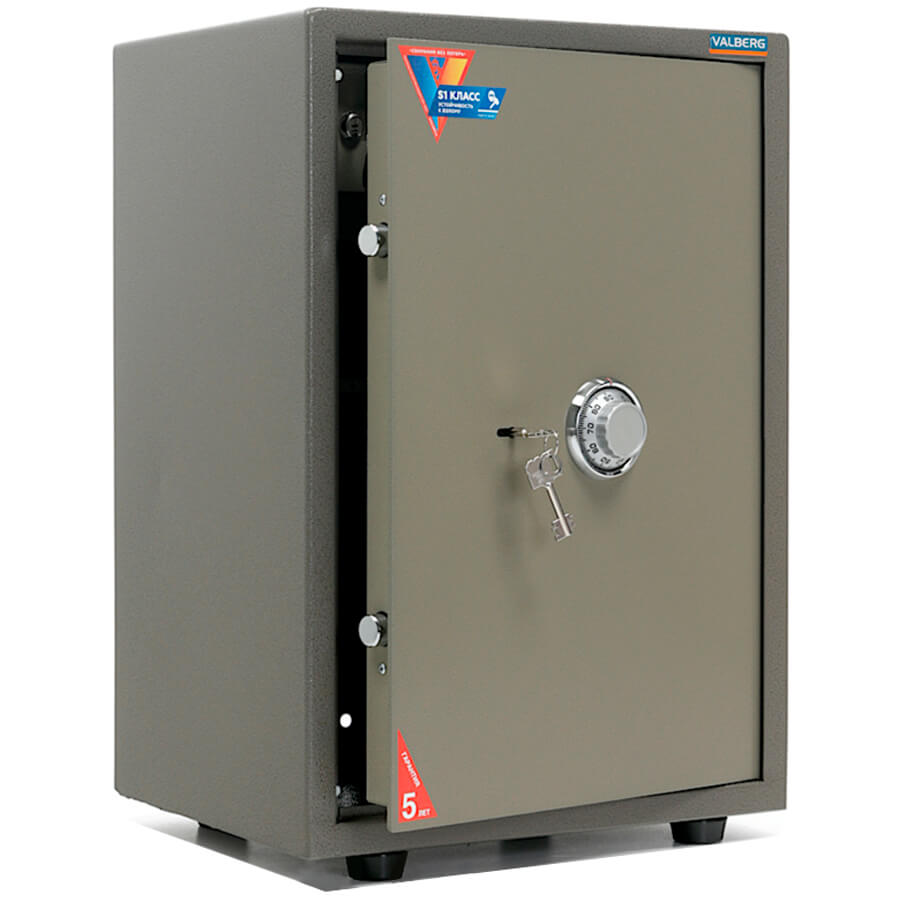 ASM 63T CL Мебельный сейф VALBERG, механический кодовый (Оттенок коричневого с эффектом молотковой эмали)