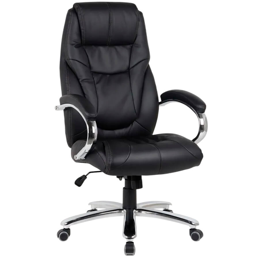 Патриот Кресло для руководителя  Евро Офис, обивка экокожа (Черный)