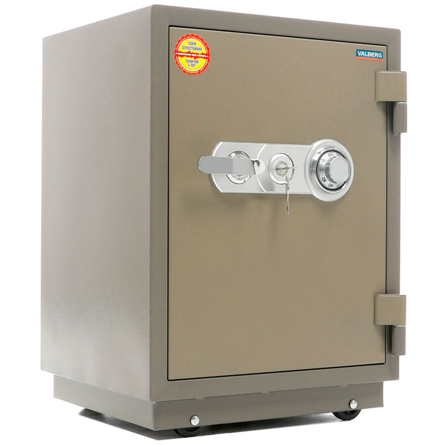 FRS 66T CL Огнестойкий сейф ПРОМЕТ, механический кодовый + ключевой (Молотковая эмаль - коричневая)