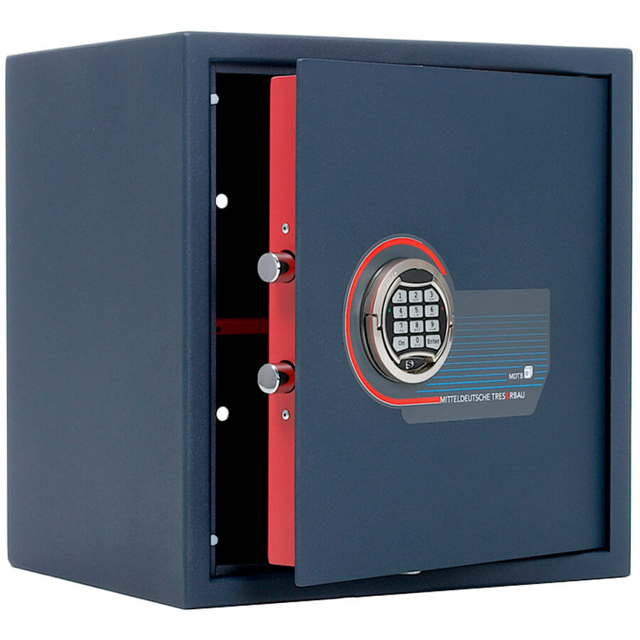 ES-46.E Мебельный сейф MDTB, электронный кодовый (Синий (RAL 5001))