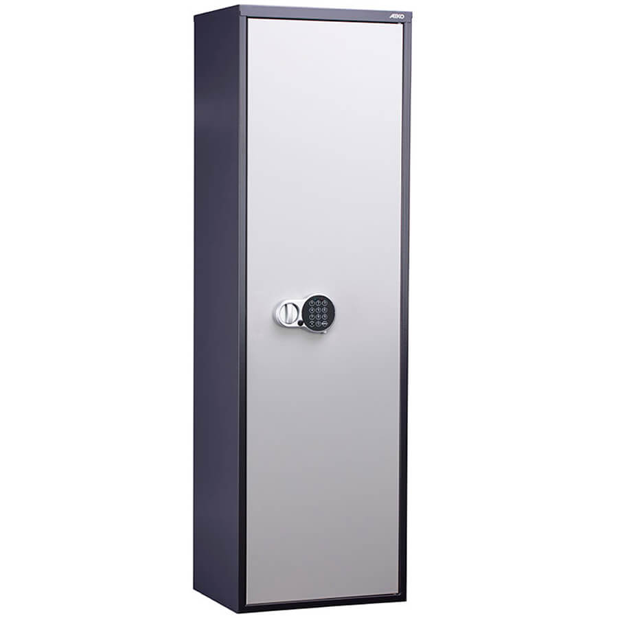 AIKO SL-150Т EL Бухгалтерский шкаф ПРОМЕТ, электронный кодовый (Корпус – графит (RAL 7024), дверь – светло-серая (RAL 7038))