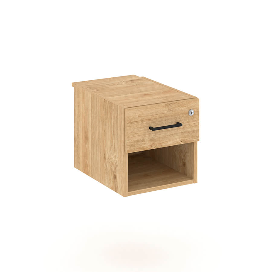 SN.TP-041 Тумба с одной открытой нишей и одним ящиком RIVA Style Project (Тиквуд Светлый)