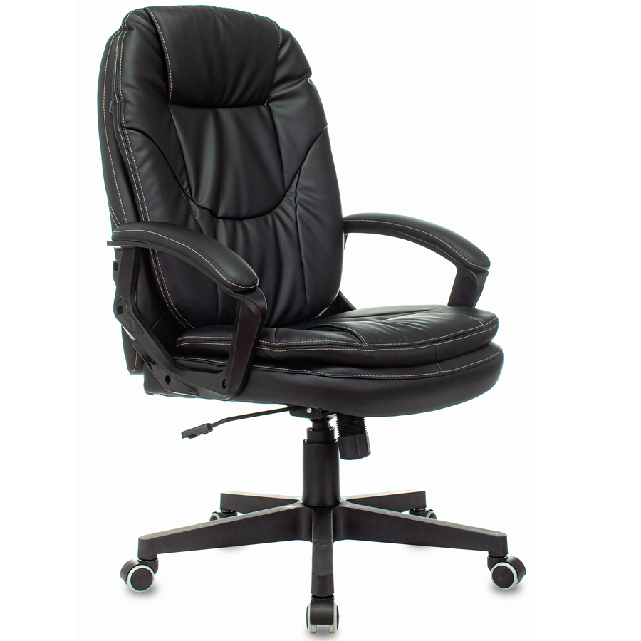 CH-868N (AXSN) Кресло для руководителя  Бюрократ, обивка иск. кожа (Чёрный)