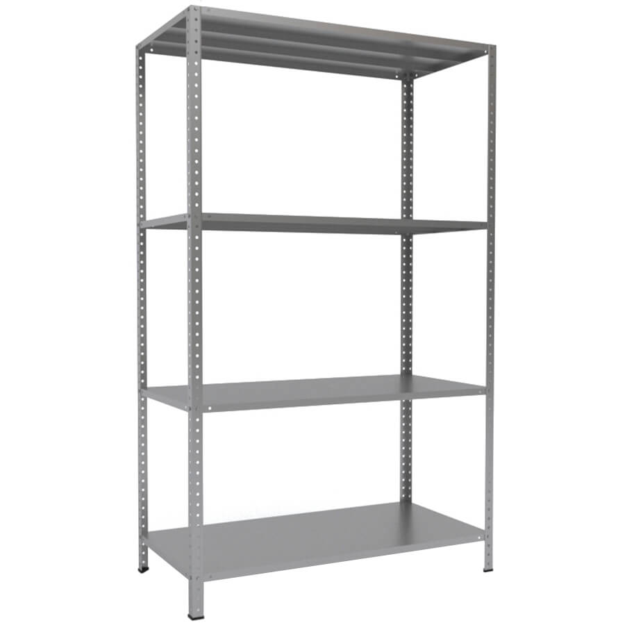 MS-200x120x60 Металлический стеллаж ПРОМЕТ, 4 (Серый полуматовый (RAL 7038))