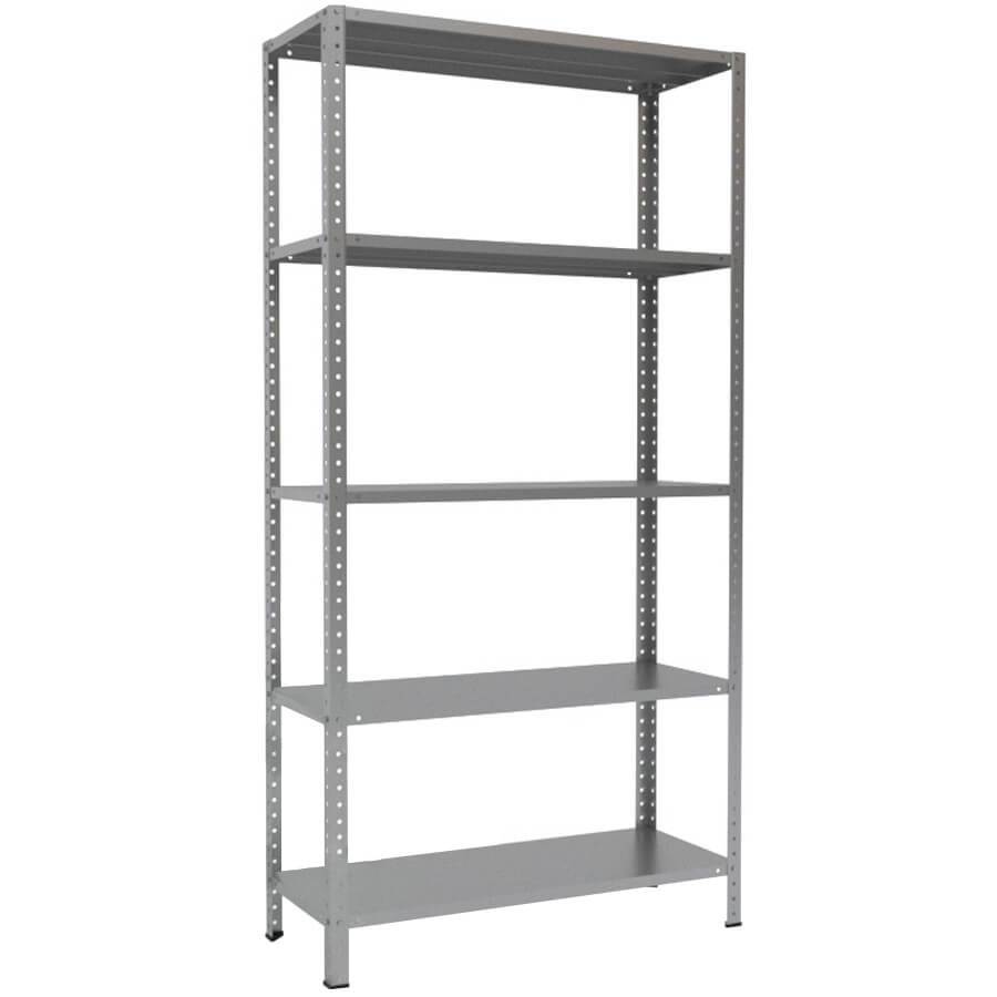 MS-200x100x40 Металлический стеллаж ПРОМЕТ, 5 (Серый полуматовый (RAL 7038))
