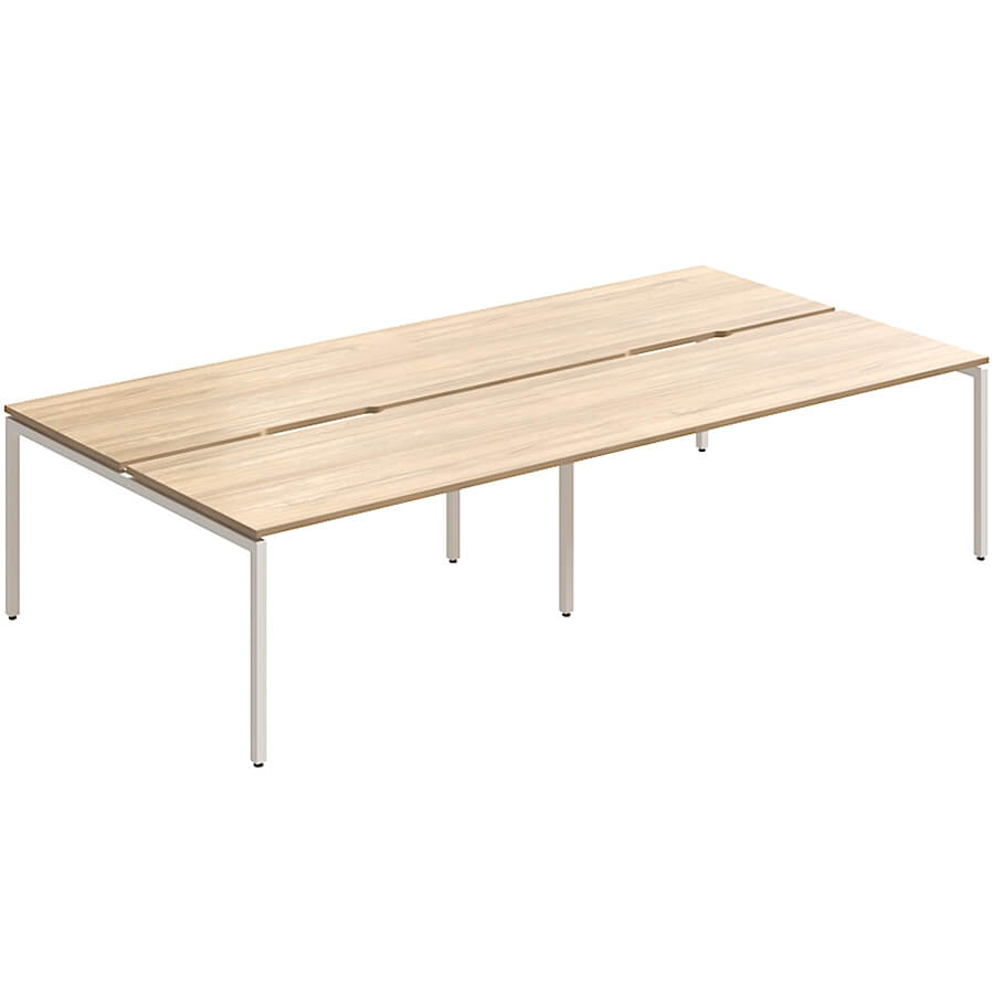 RP-2.2(x4)+F-58 Стол на металлокаркасе Мебель Стиль Rio Project (Швейцарский вяз MS)