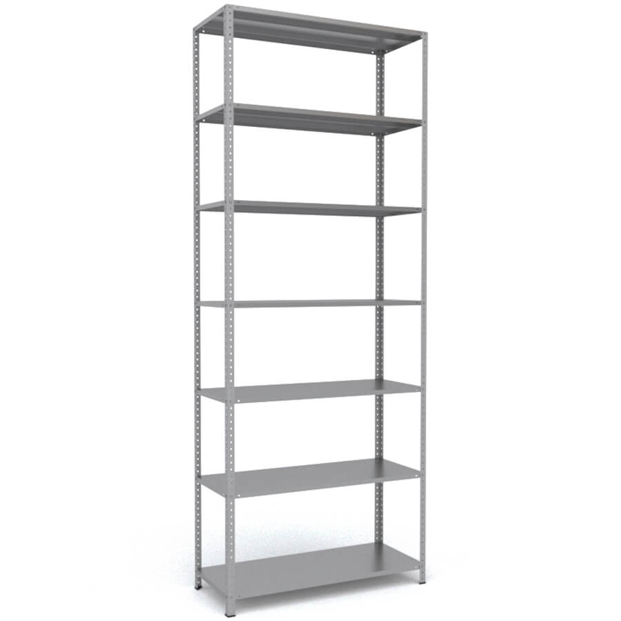 MS-310x120x50 Металлический стеллаж ПРОМЕТ, 7 (Серый полуматовый (RAL 7038))