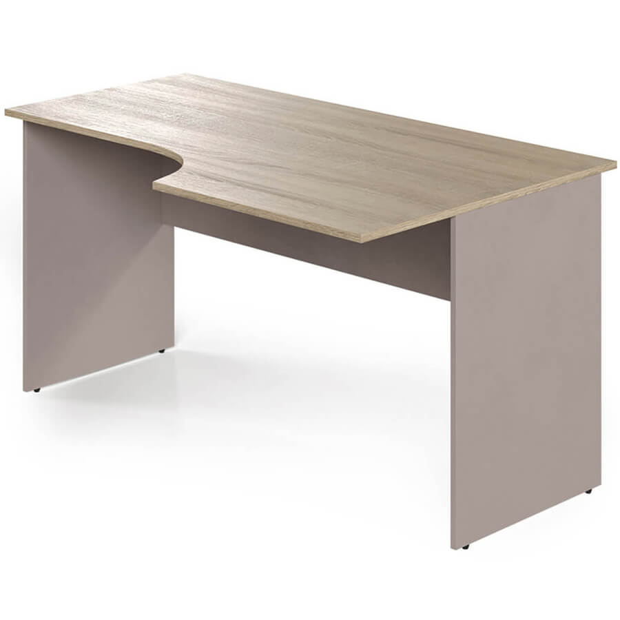 W-2.2N R Стол интегральный Мебель Стиль Work (Дуб сонома светлый / мокко)