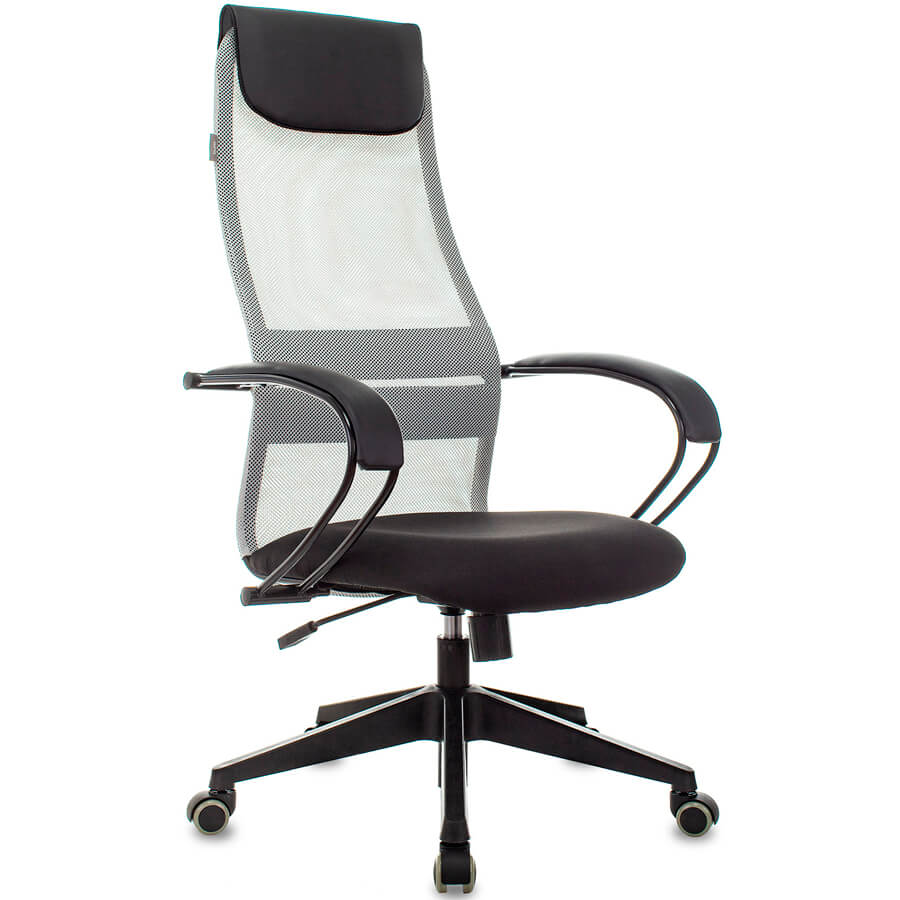 CH-607 Кресло для руководителя  Бюрократ, обивка комбинированный (Серый TW-02) CH-607 Кресло для руководителя  Бюрократ, обивка комбинированный (Серый TW-02)