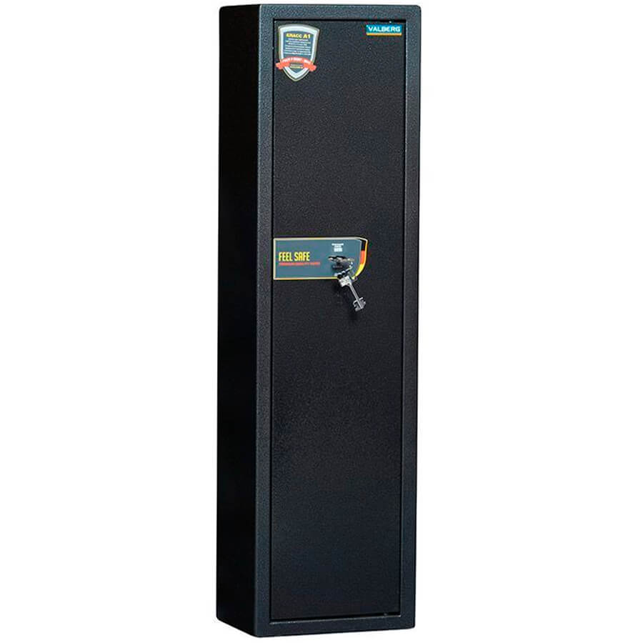 АРСЕНАЛ 100Т Оружейный сейф VALBERG, ключевой (Серебристый антик)