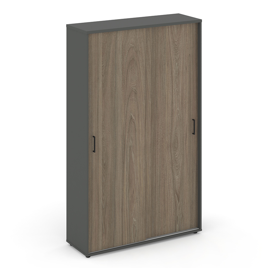 SN.SHK-003 Гардероб узкий неглубокий RIVA Style Project (Вяз Благородный/Антрацит)