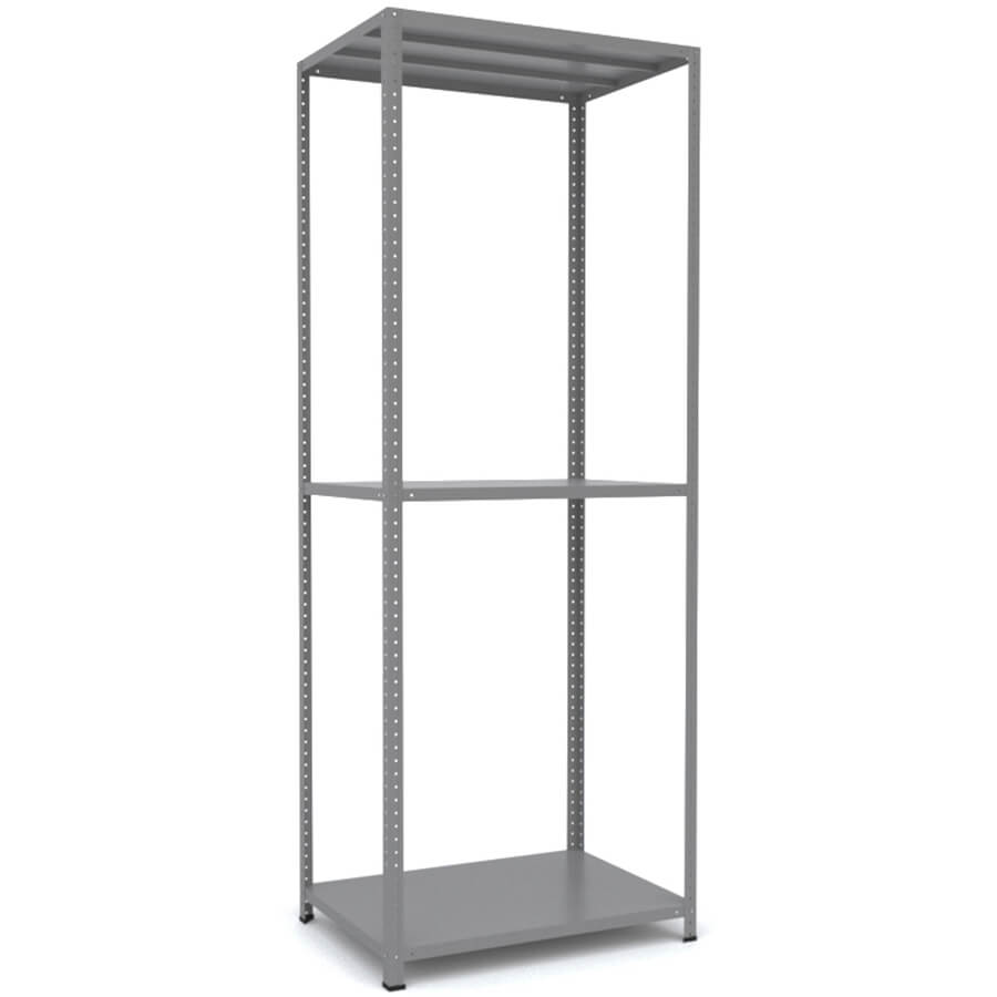 MS_185x70x50 Металлический стеллаж ПРОМЕТ, 3 (Cерый полуматовый (RAL 7038))