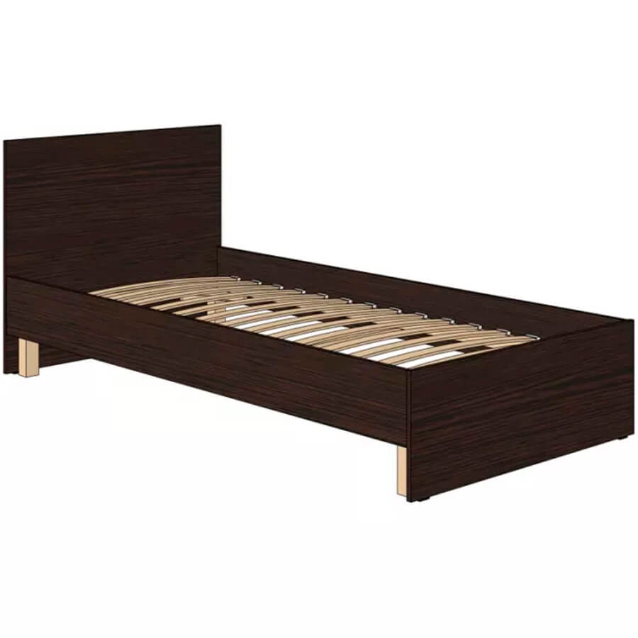 Ct-1.2 Кровать односпальная с ортопедическим основанием Мебель Стиль (Венге MS)