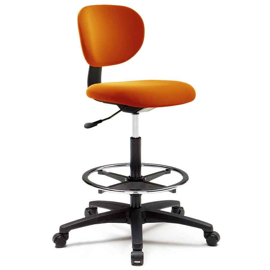 CHN0852Z Кресло для персонала CASHIER CHAIR Fursys, обивка экокожа (Оранжевое (A448L))